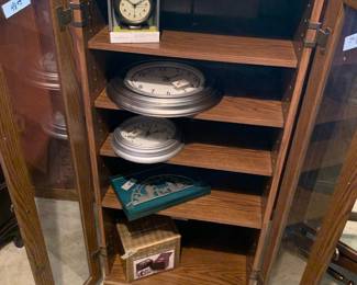 Glass front display cabinet shelf
