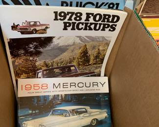1950's Car Brochures and Advertising