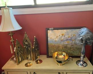 Brass and Silver and Chrome Decoratives