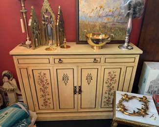 Painted Condole Cabinet Bar