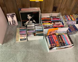 LP Records , CD's, VHS. and Cassettes