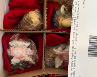 Ashton Drake Hollyday Angels Christmas Ornaments Set