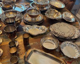 Silverplate and other metal items