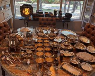 Silverplate and other metal items