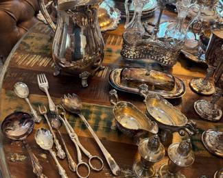 Silverplate and other metal items