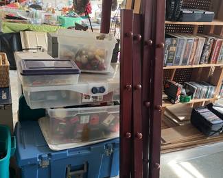 Cool coat racks, hallmark ornaments $1 ea 
