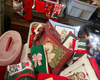 Christmas linens and 