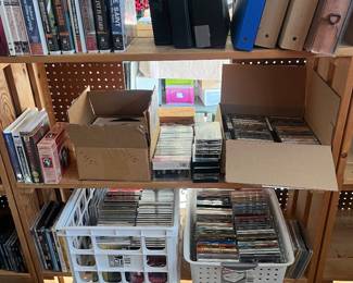 CD’s, cassette, DVD’s lots of music