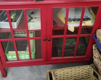 PRESALE - $65 EACH MATCHING RED GLASS FRONT CABINET