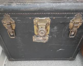 PRESALE - $50 SQUARE BLACK TRUNK WITH METAL ACCENTS