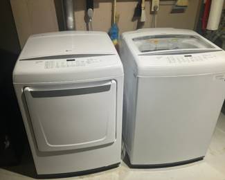 LG sensor dry electric dryer, LG smart drum w direct drive washer