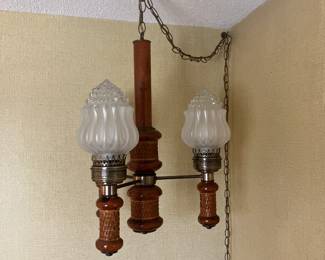 Vintage 1980's hanging lamp