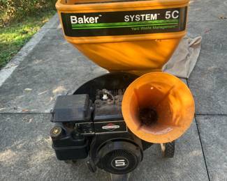 Gas powered Baker system 5C yard waste management