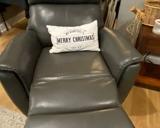 Electric leather recliner