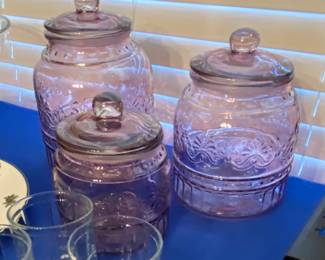 Purple canister set