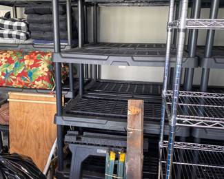 Plastic storage racks