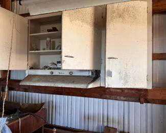 Vintage Metal Cabinets - $75 - you have to detach and load