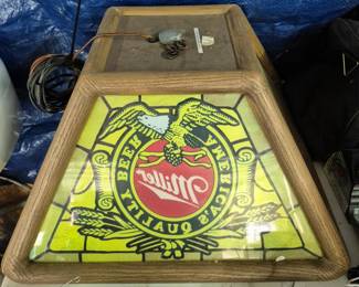 Pool table light (per client it works!) - Miller High Life (smaller version)