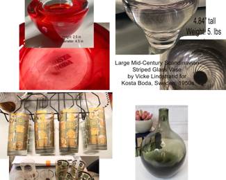 estate sale glass flattenedd