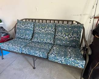 Iron patio couch