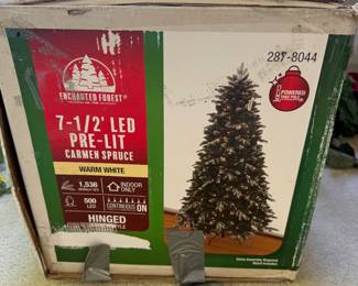 Christmas prelit tree