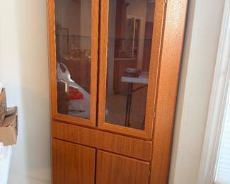 SKOVBY Danish MCM teak corner cabinet