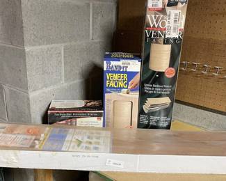 Lot 7313209: Red Oak Veneer Facing, DuraClick Laminate & Therma-Tru Door Kit
