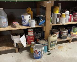 Lot 7313208: Paint & Stain Group incl. Olympic, Behr, Minwax & Sherwin-Williams