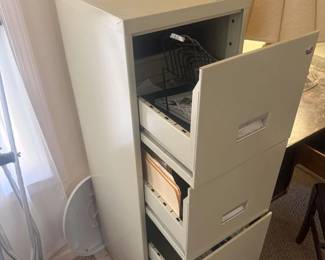 Lot 7312893: Four-Drawer Metal Vertical Filing Cabinet with Contents
