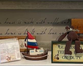 Lot 7312689: Assorted Country & Primitive Home Decor, Teddy Bear Collectibles, Figurines & Decorative Accents