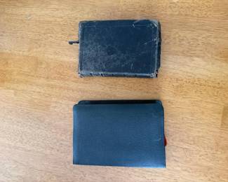 Lot 7312874: Antique & Vintage Holy Bibles - Leather-Bound Religious Books with 1941 Inscription - Lot of 2
