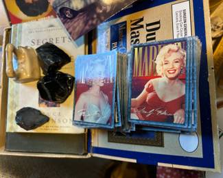 Marilyn Monroe playing cards.