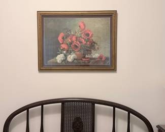 Vintage Max Streckenbach Style Poppy Still Life Print