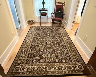 Traditional Floral Border Area Rug