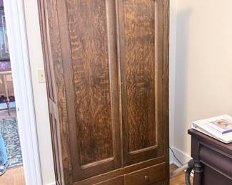 Mission Style Oak Wardrobe