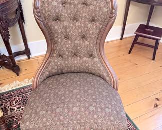 Victorian Style Spoon Back Nursing Chair