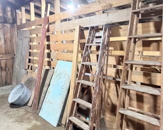 Vintage Wooden Step Ladders