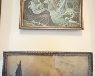 Vintage Religious and Maritime Art Print Collection