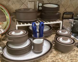 Lancaster Vitramic “Contrast” stoneware dish set