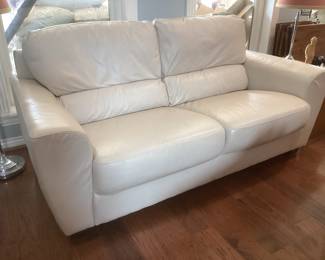 Ikea leather loveseat