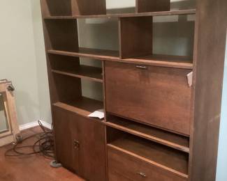 Dark Walnut MCM Wall Unit