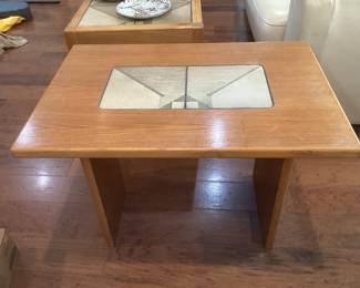 Danish Modern teak and tile end table by Gangso Mobler