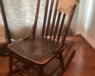 Antique sewing rocker