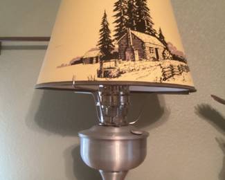 Pewter oil lamp