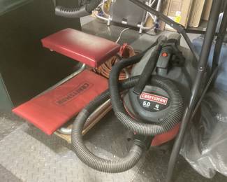 Craftsman bench, Craftsman shop vac