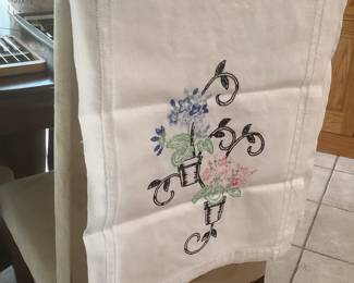 Embroidered linens