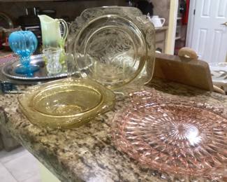Art glass and depression glass