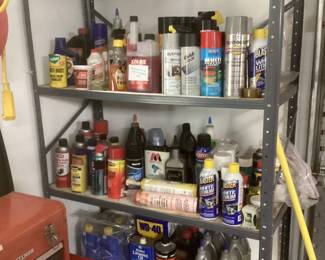 Misc automotive chemicals, cleaning supplies