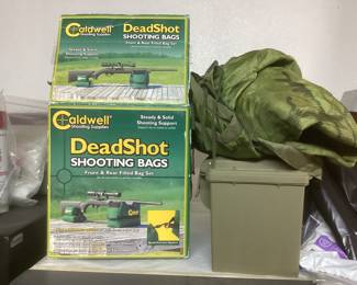 Shooting gear, ammo boxes
