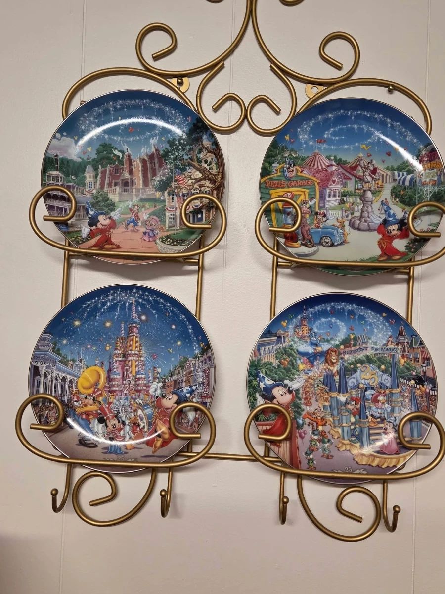 Disney Collectible Plates - we have certificates for them as well